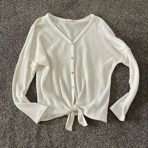Off-white button up sweater from altered state